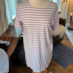 Kule large t shirt dress striped